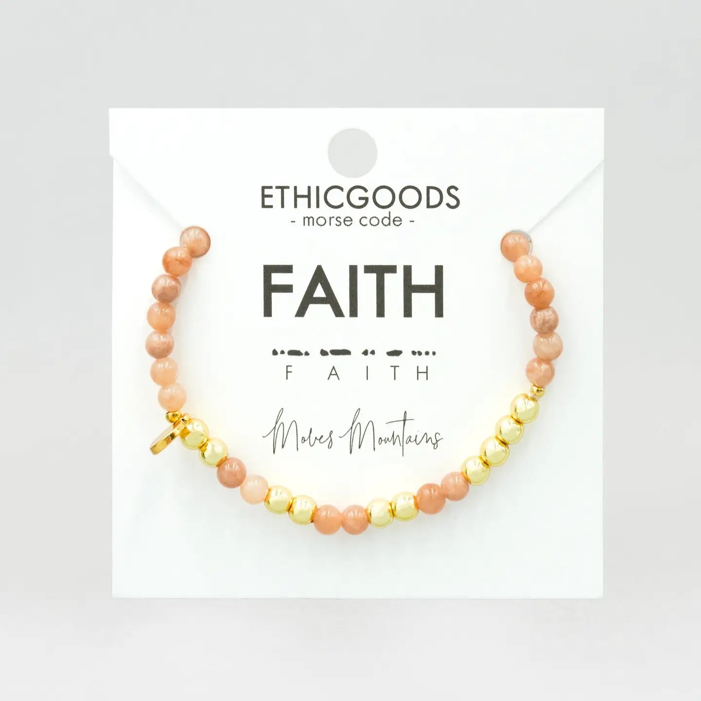 Gold Morse Code Bracelet | FAITH