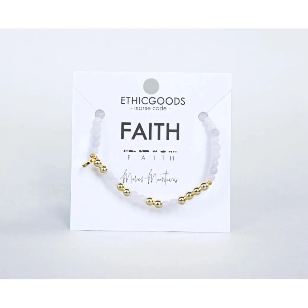 Gold Morse Code Bracelet | FAITH