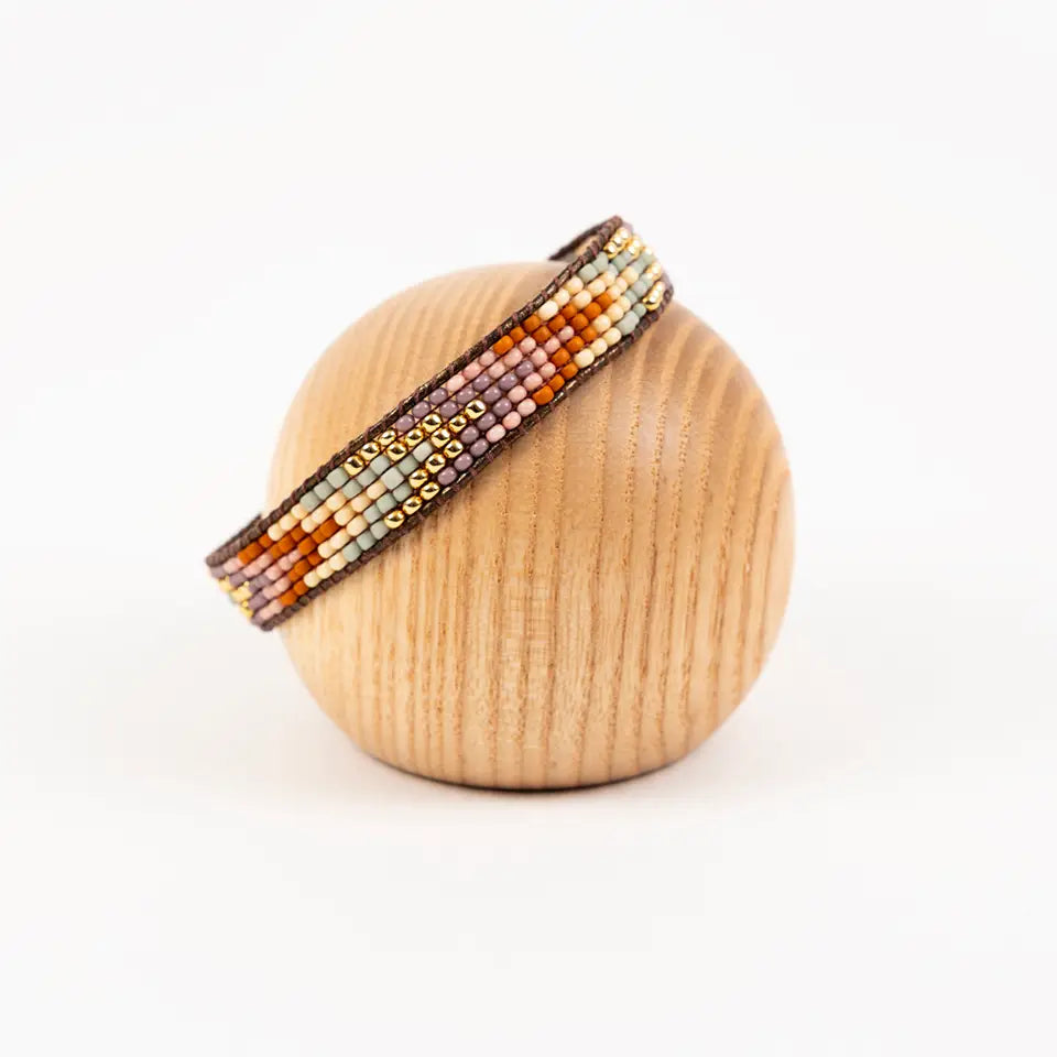 Golden Arrows Beaded Bracelet- Assorted Colors