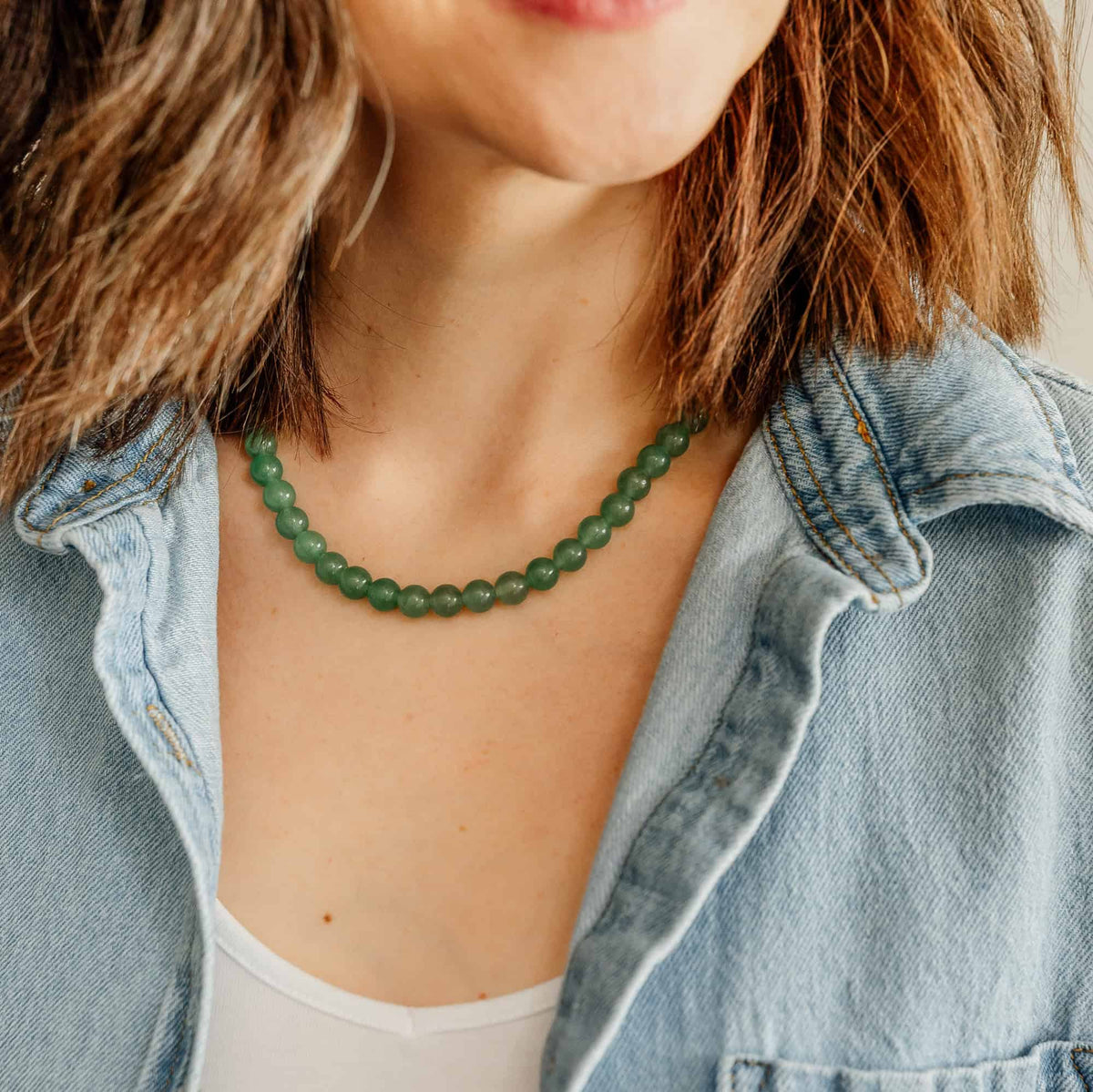 Green Aventurine Gemstone Necklace