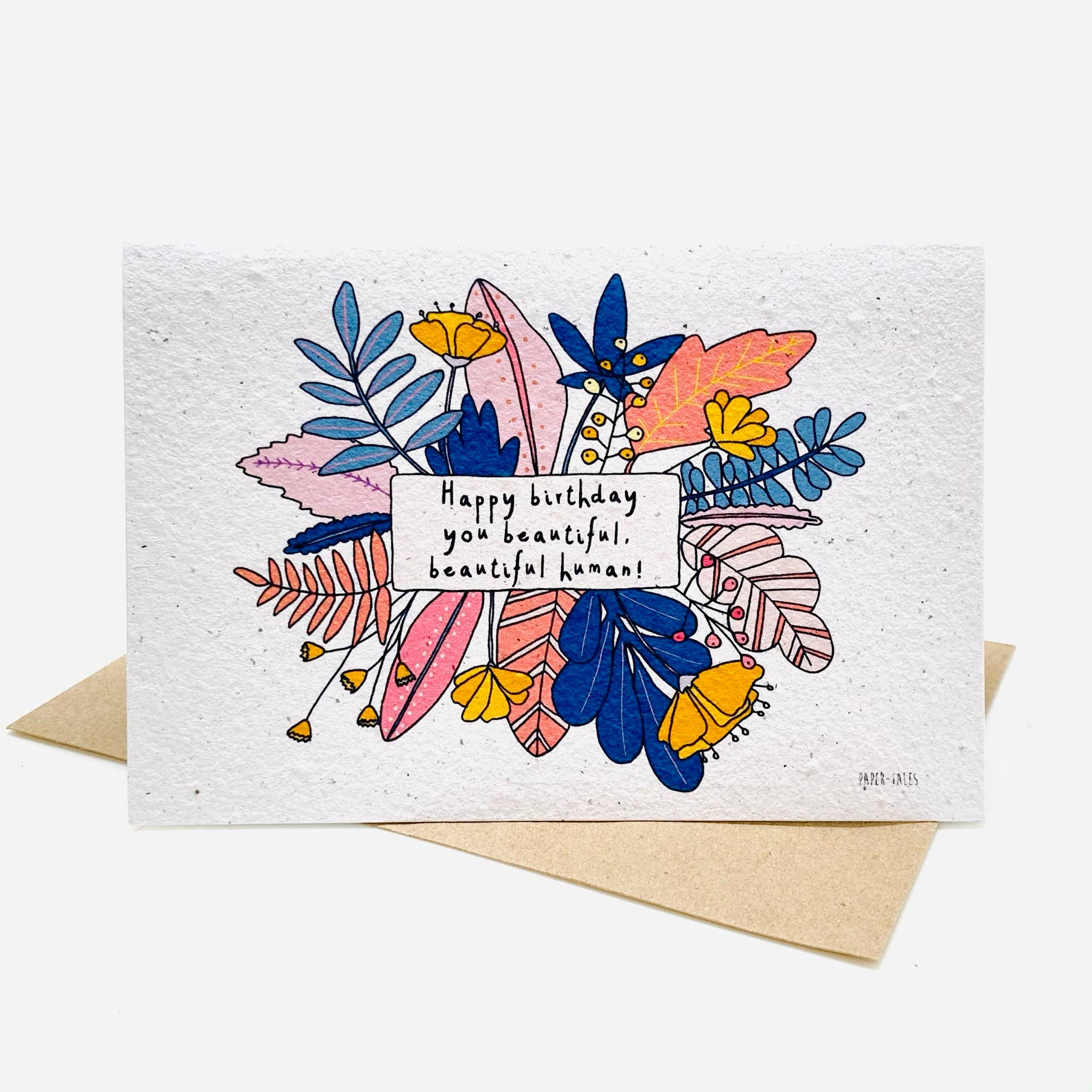 Growing Paper Card- Beautiful Human