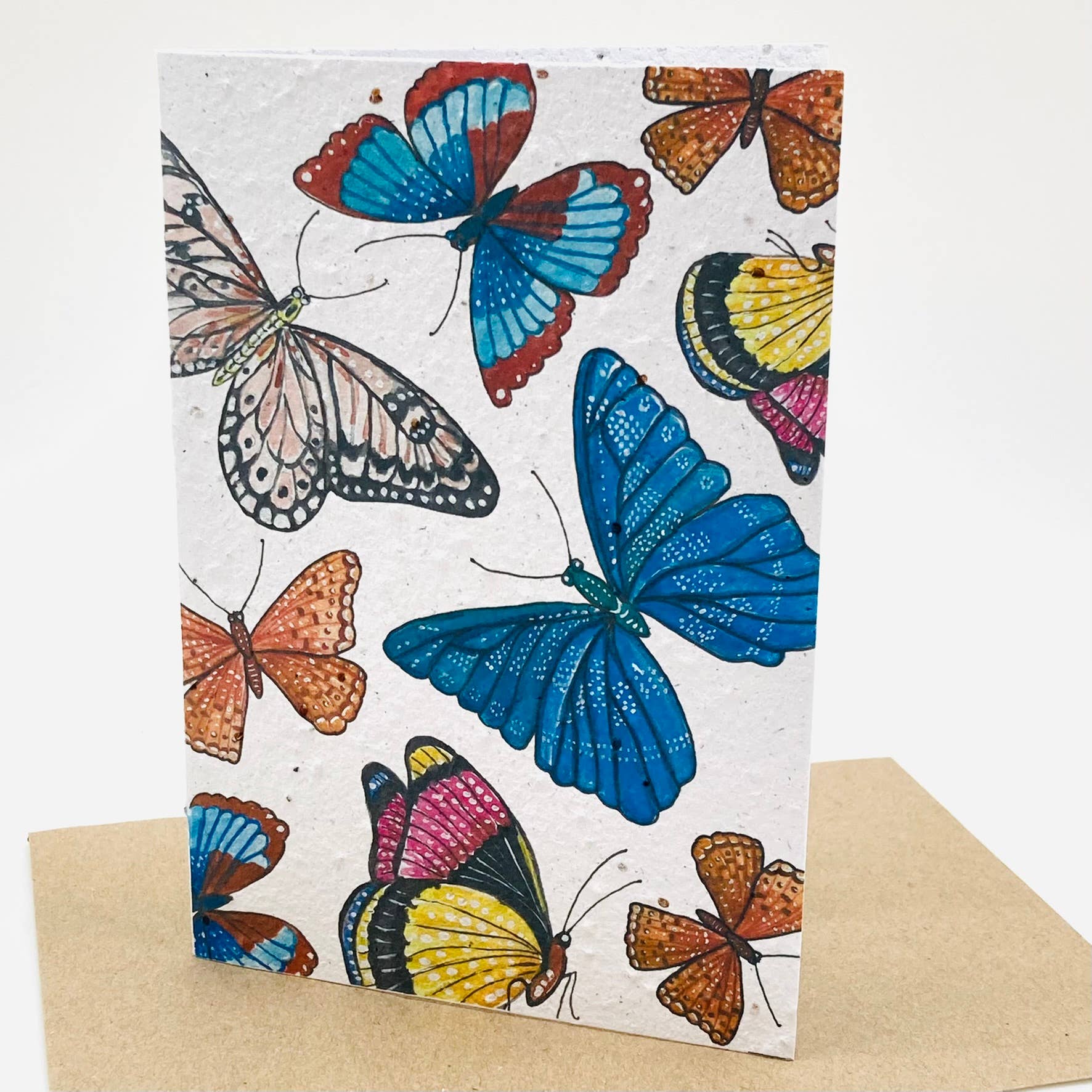 Growing Paper Card- Butterfly Print