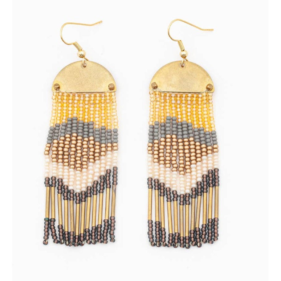 Half Moon Cascade Earrings - Assorted Colors