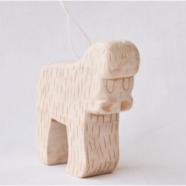 Hand Carved Animal Ornament - Gorilla