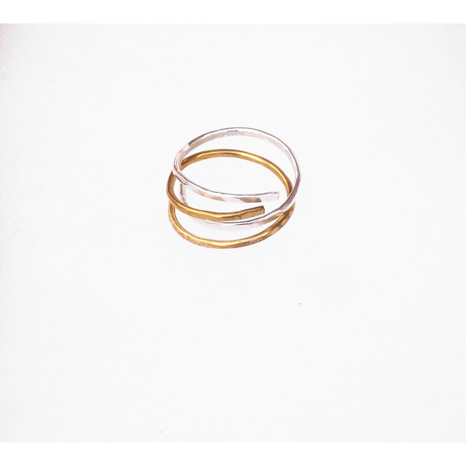 Hand-Hammered Wrap Ring- Assorted- Sold Individually