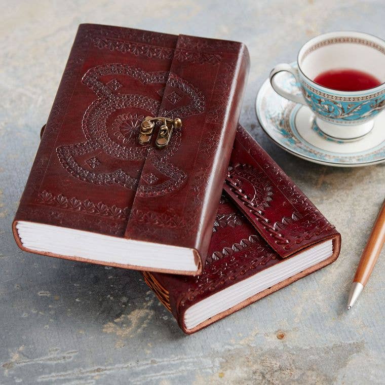 Handcrafted Embossed Leather Journal*- Assorted Sizes