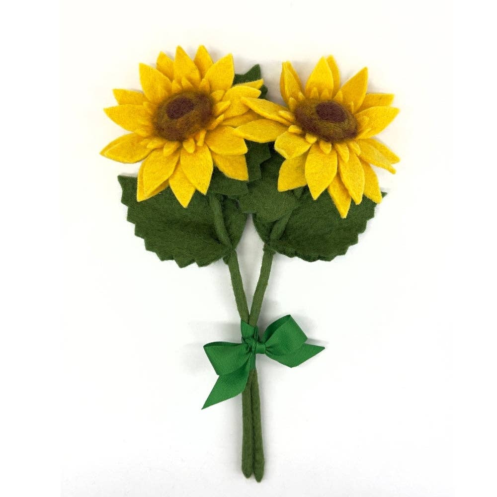Handmade Felt Sunflower- Sold Individually