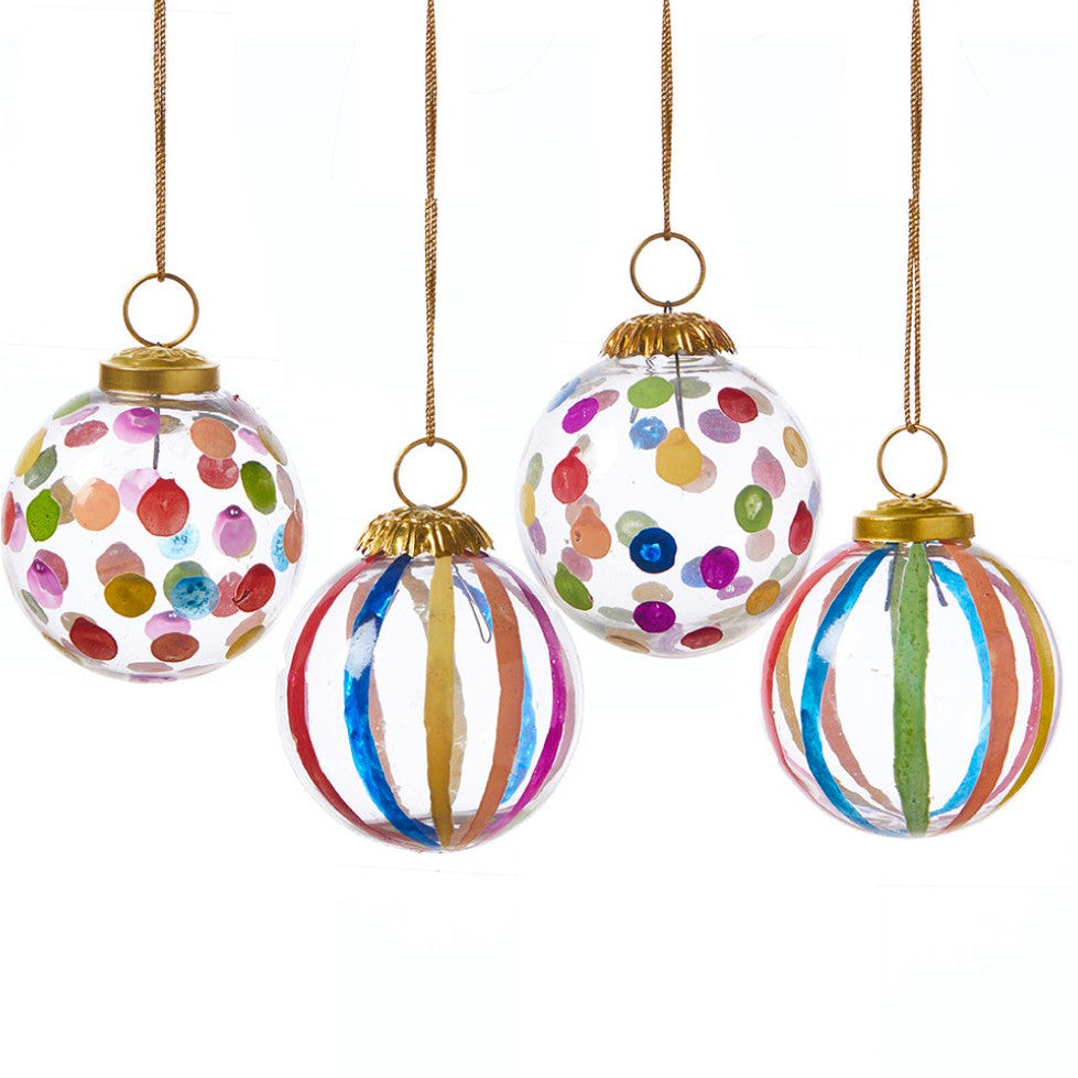 Jolly Glass Globe Ornament