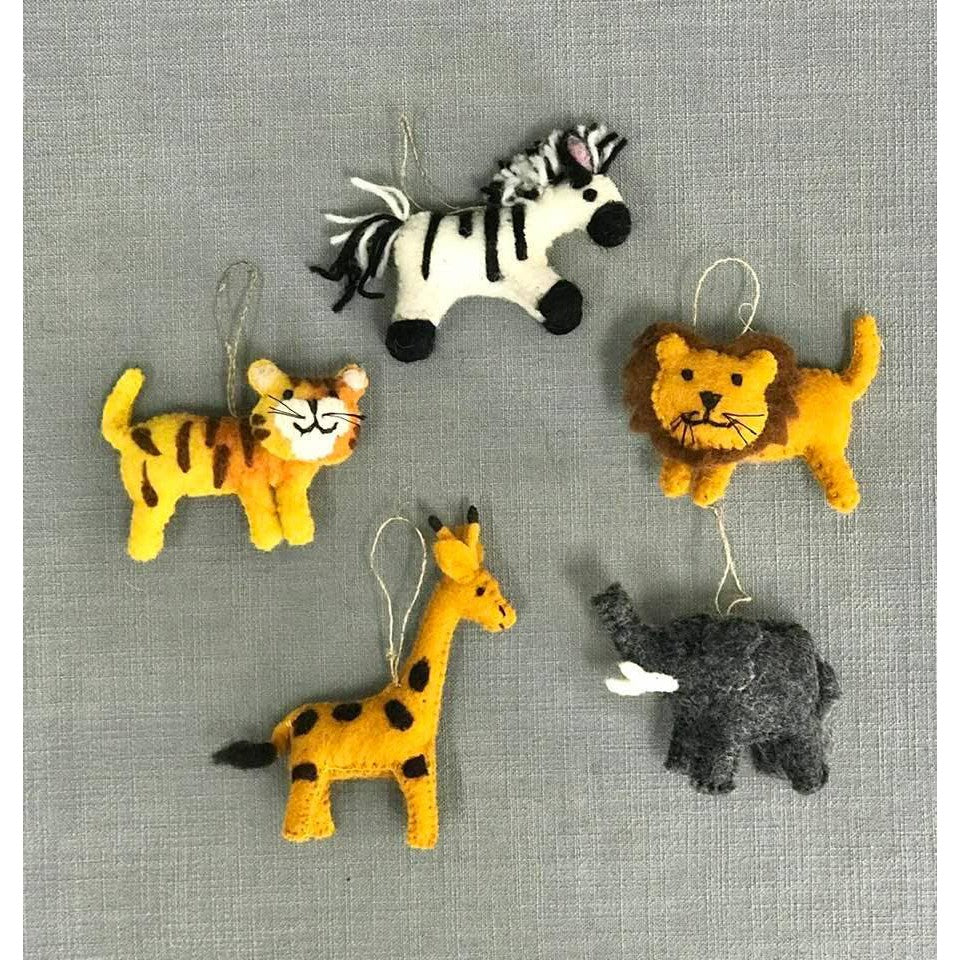 Jungle Animal Ornament- Assorted Animals- Sold Individually