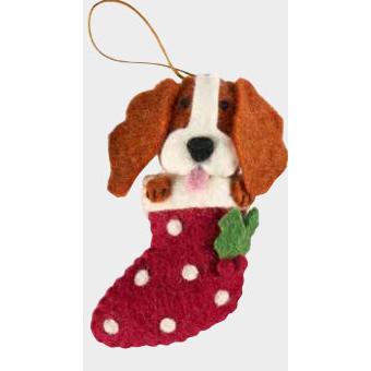 King Charles in Stocking Ornament
