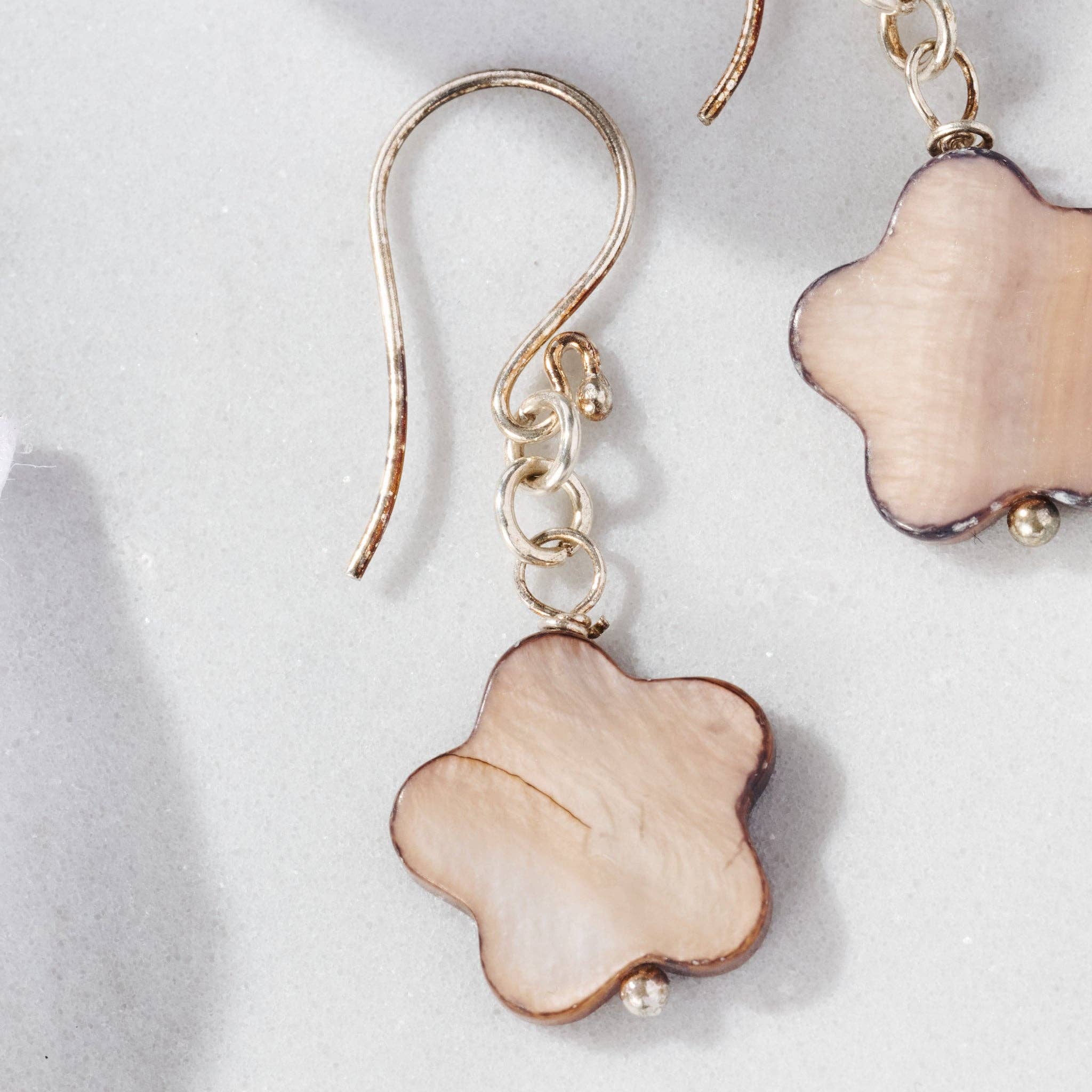 Kudu Mother of Pearl Earrings