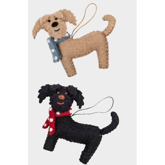 Labradoodle Ornament- Assorted Colors- Sold Individually