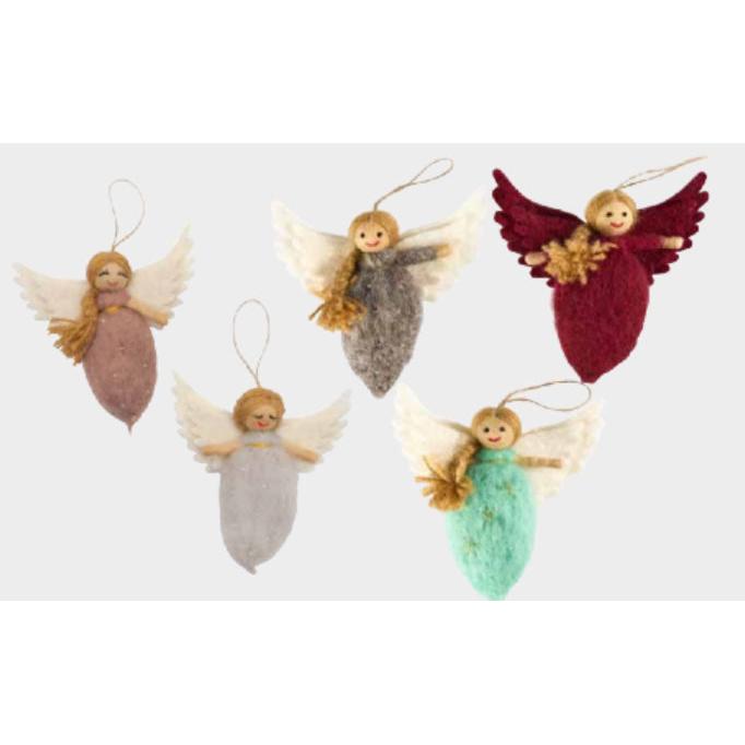 Large Needle Felted Angel- Assorted Colors- Sold Individually