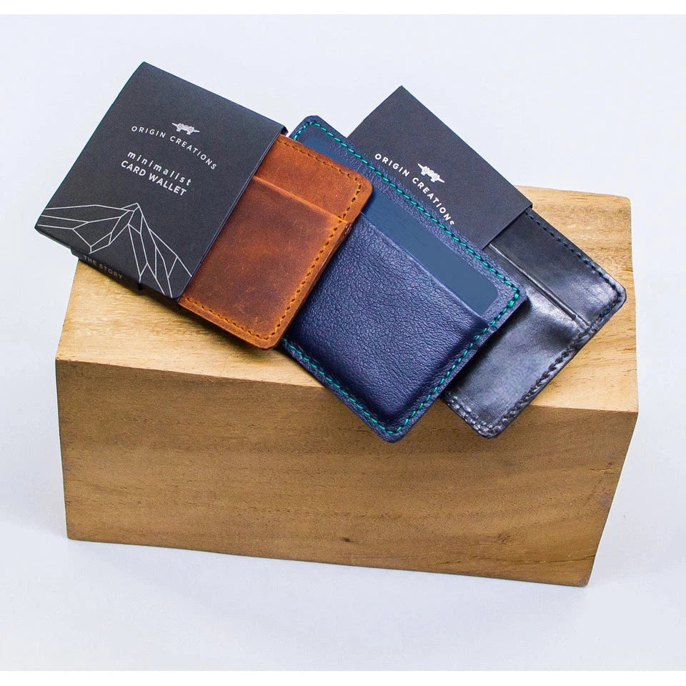 Leather Card Wallet- Assorted Colors- Sold Individually