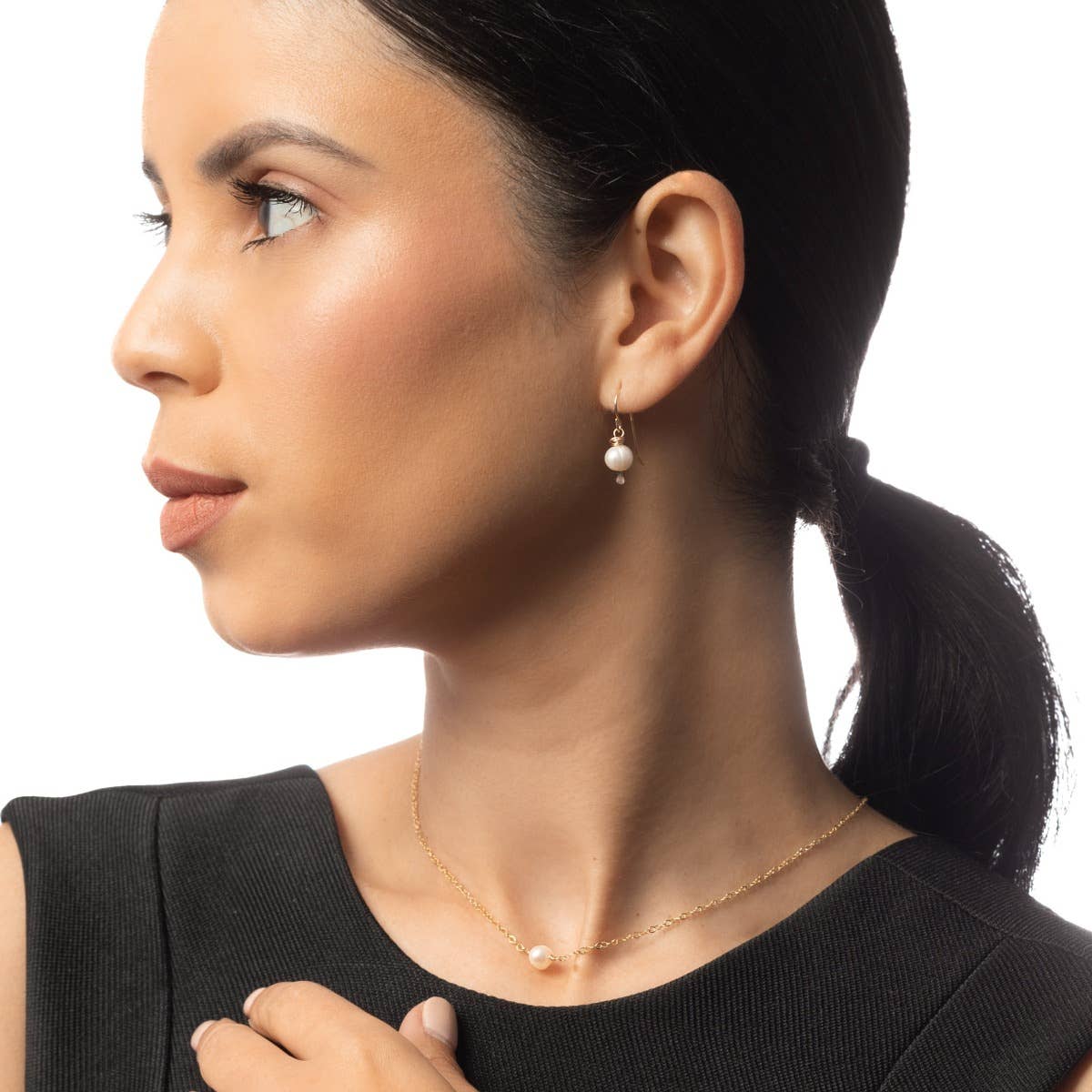 Leeda Pearl Necklace- 14k Gold Filled