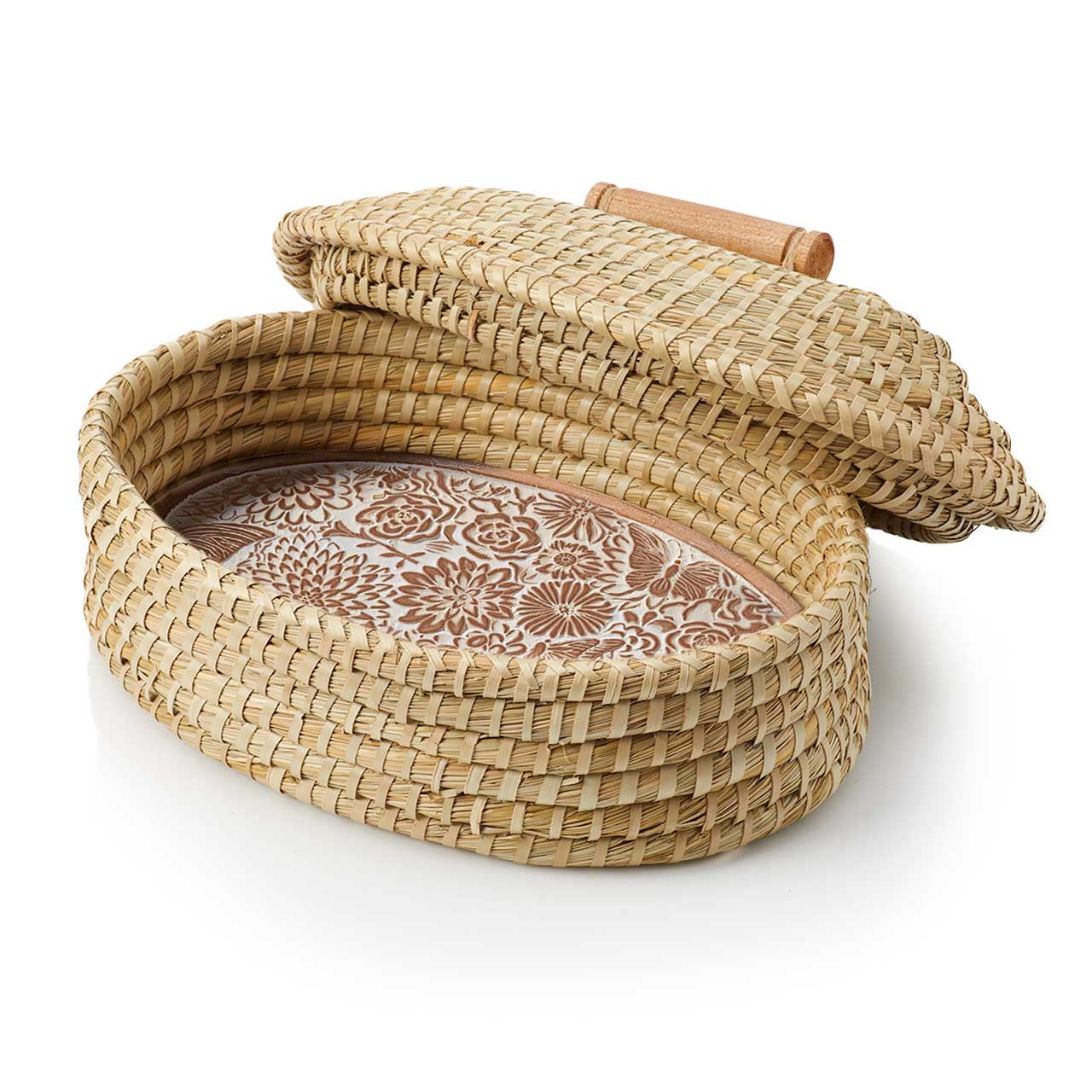 Lidded Butterfly Garden Breadwarmer (*Local Pickup/Local Delivery Only)