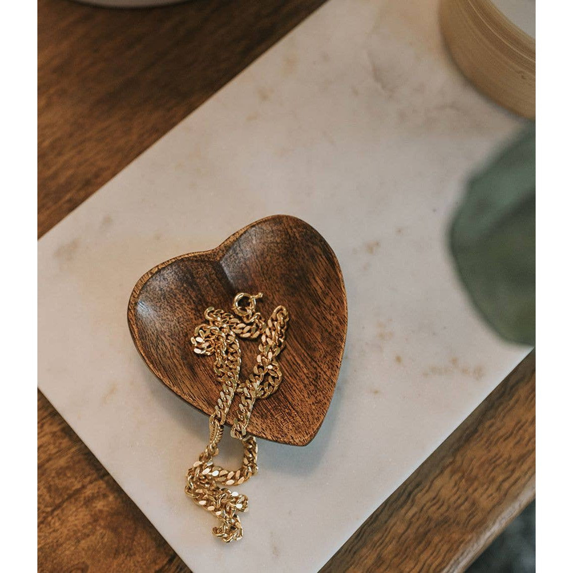 Mango Wood Pinch Dish - Heart