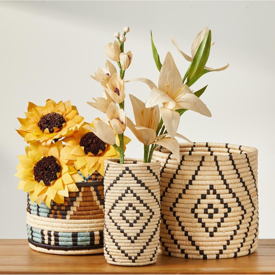 Matope Raffia Vase (*Local Pickup/Local Delivery Only)