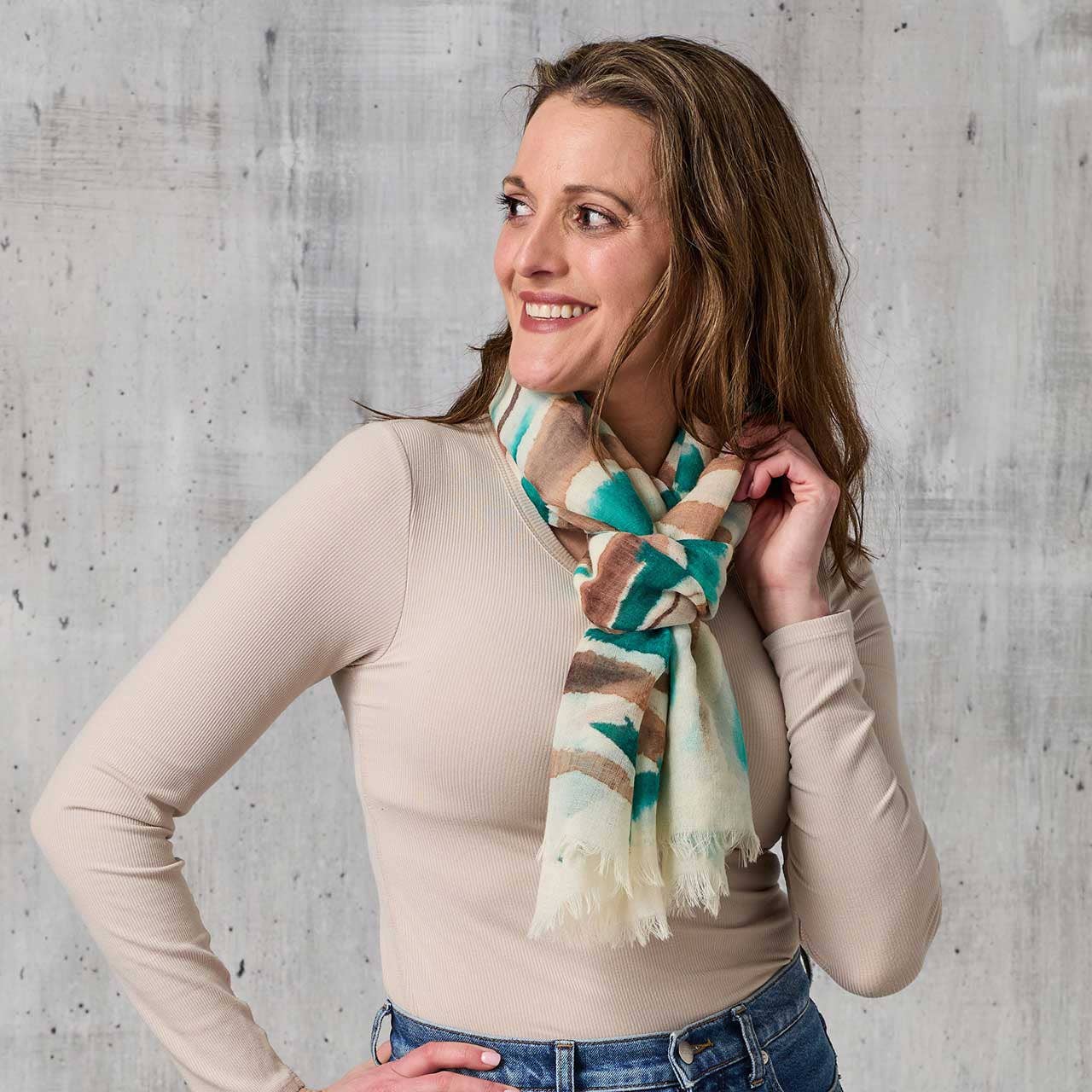 Meadow Hand-Painted Scarf- Assorted Colors