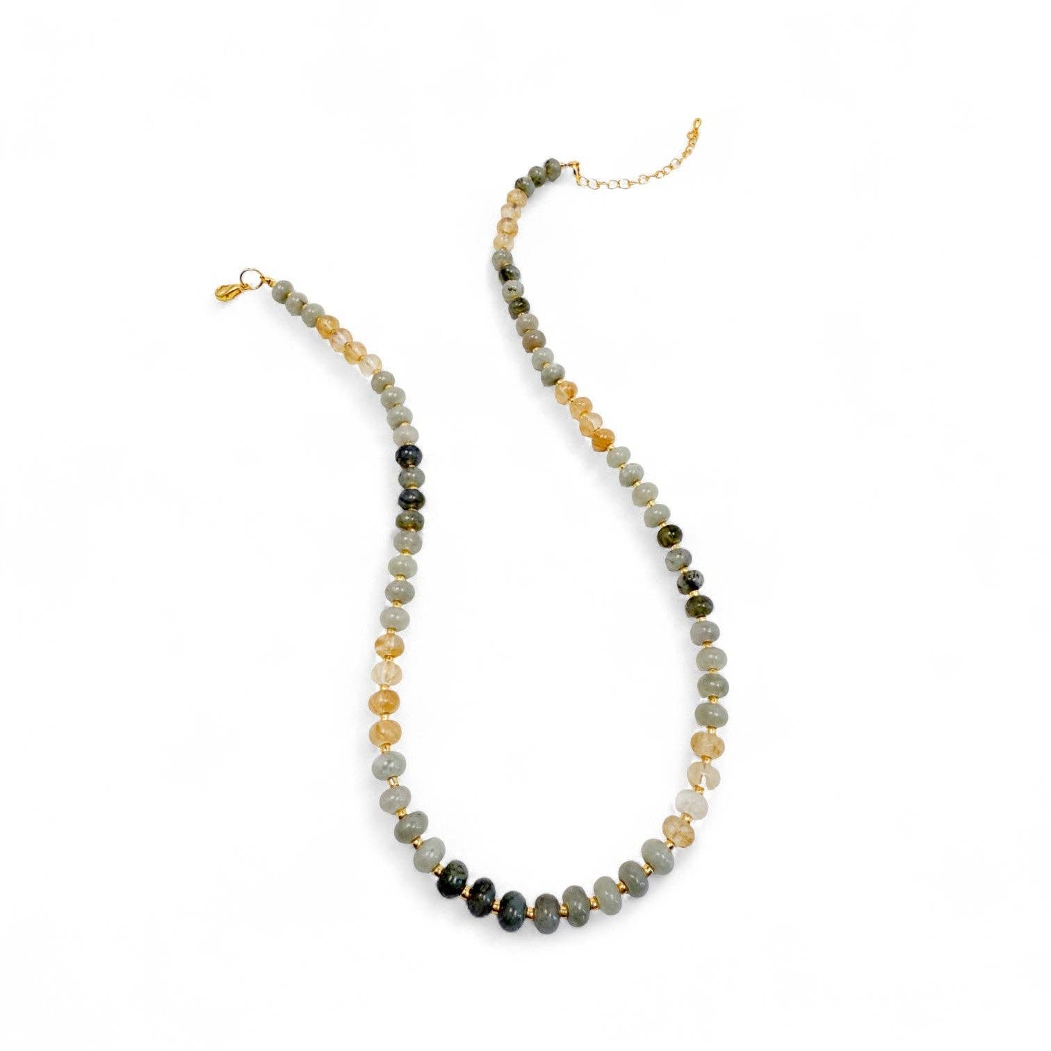 Meadow Mixed Gemstone Beaded Necklace