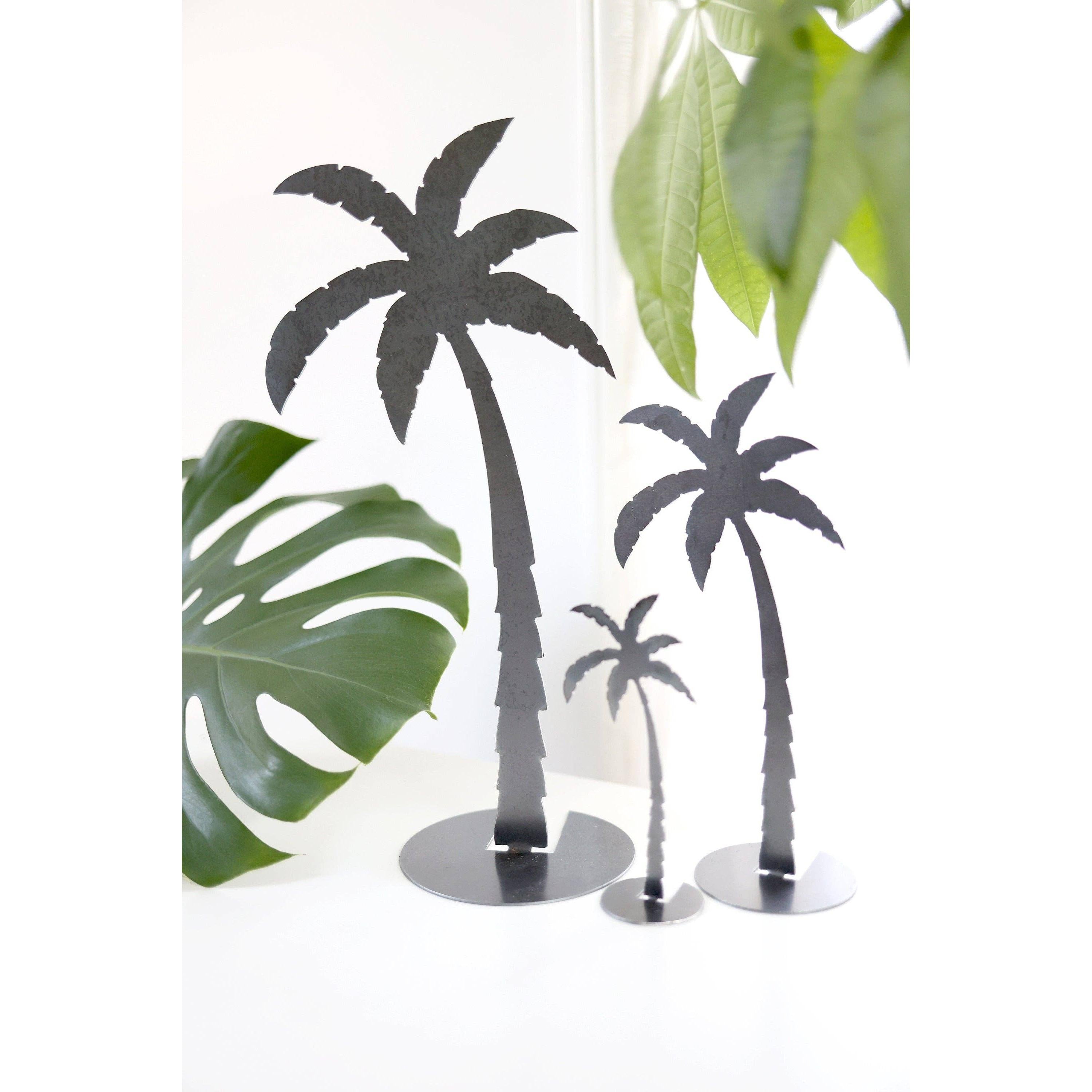 Metal Palm Tree Silhouette - Assorted Sizes- Sold Individually