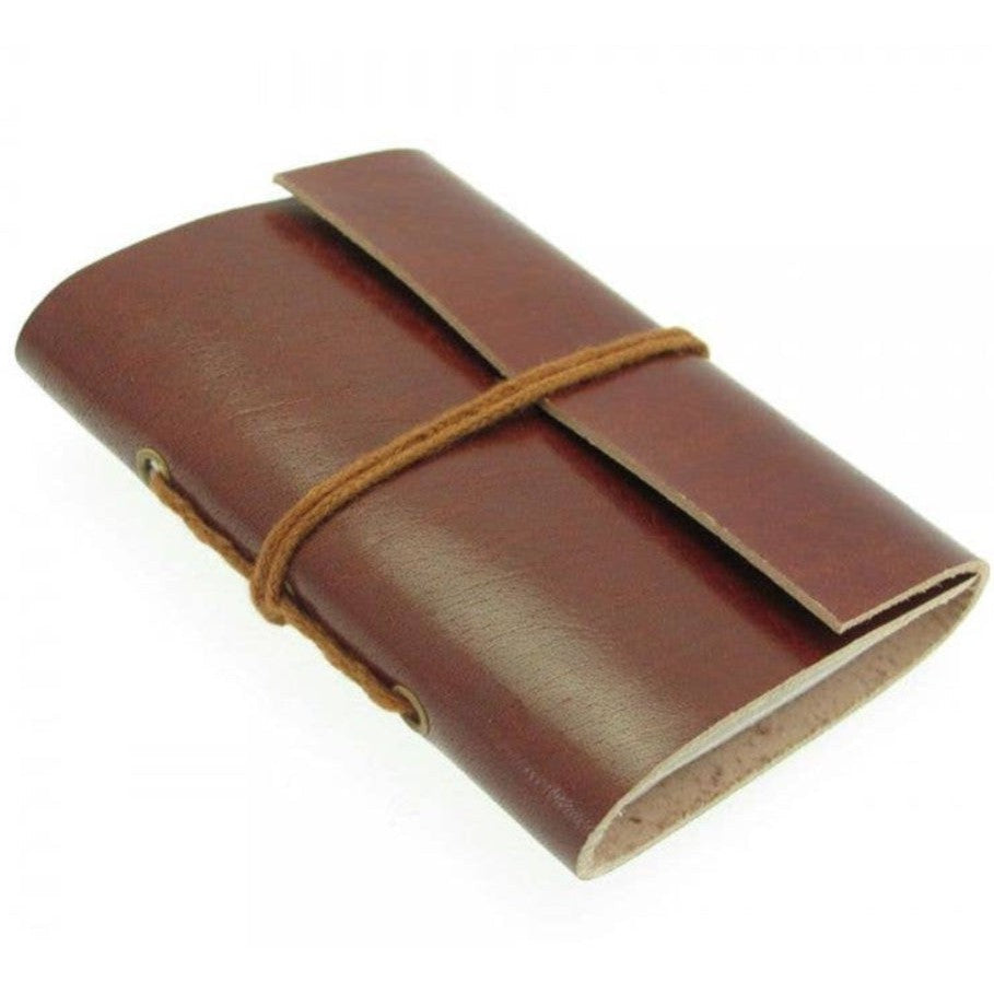 Mini Distressed Leather Notebook - Pocket Sized- Assorted Styles