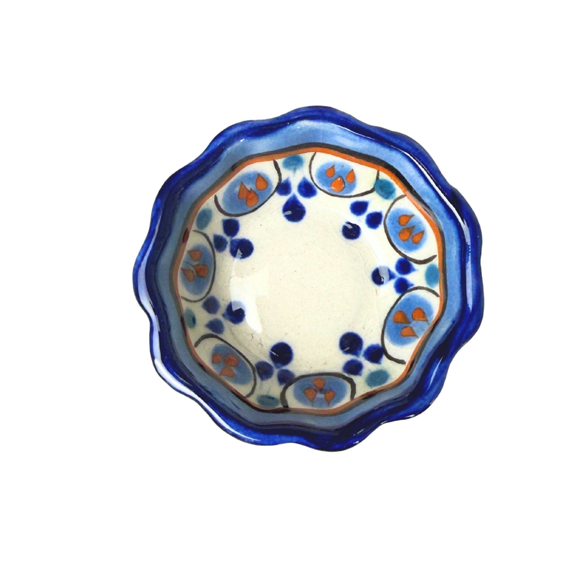 Mini Floral Ceramic Bowl- Assorted Colors