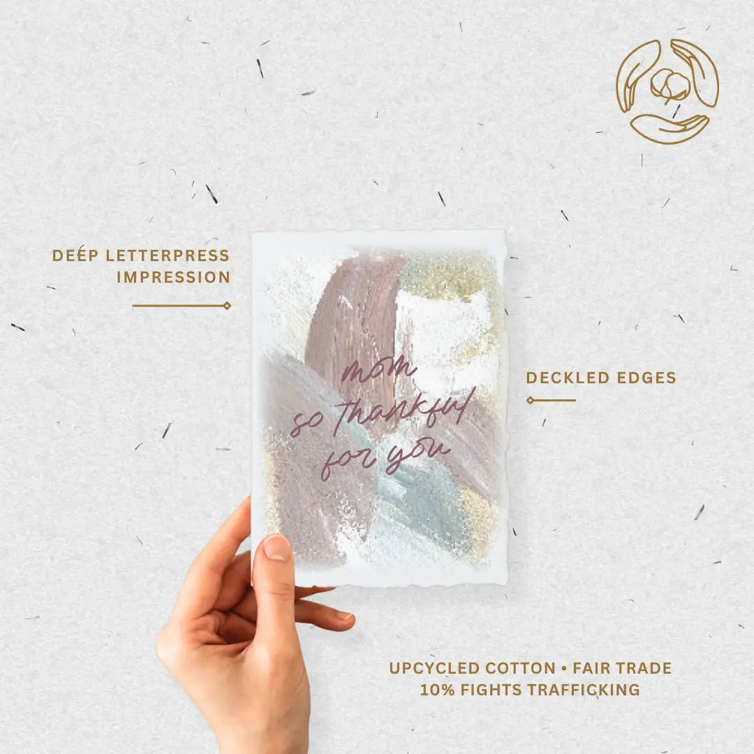 Mom so thankful for you- Greeting Card