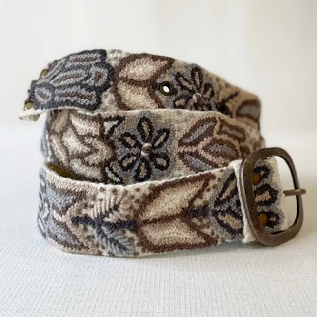 Monochromatic Wool Belt-Cream*- Assorted Sizes