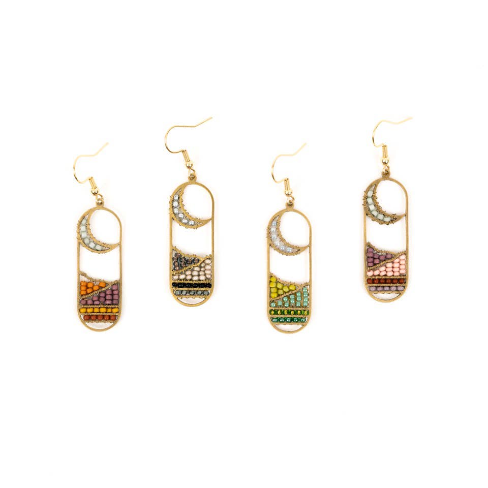 Moonview Earrings- Assorted Colors- Sold Individually
