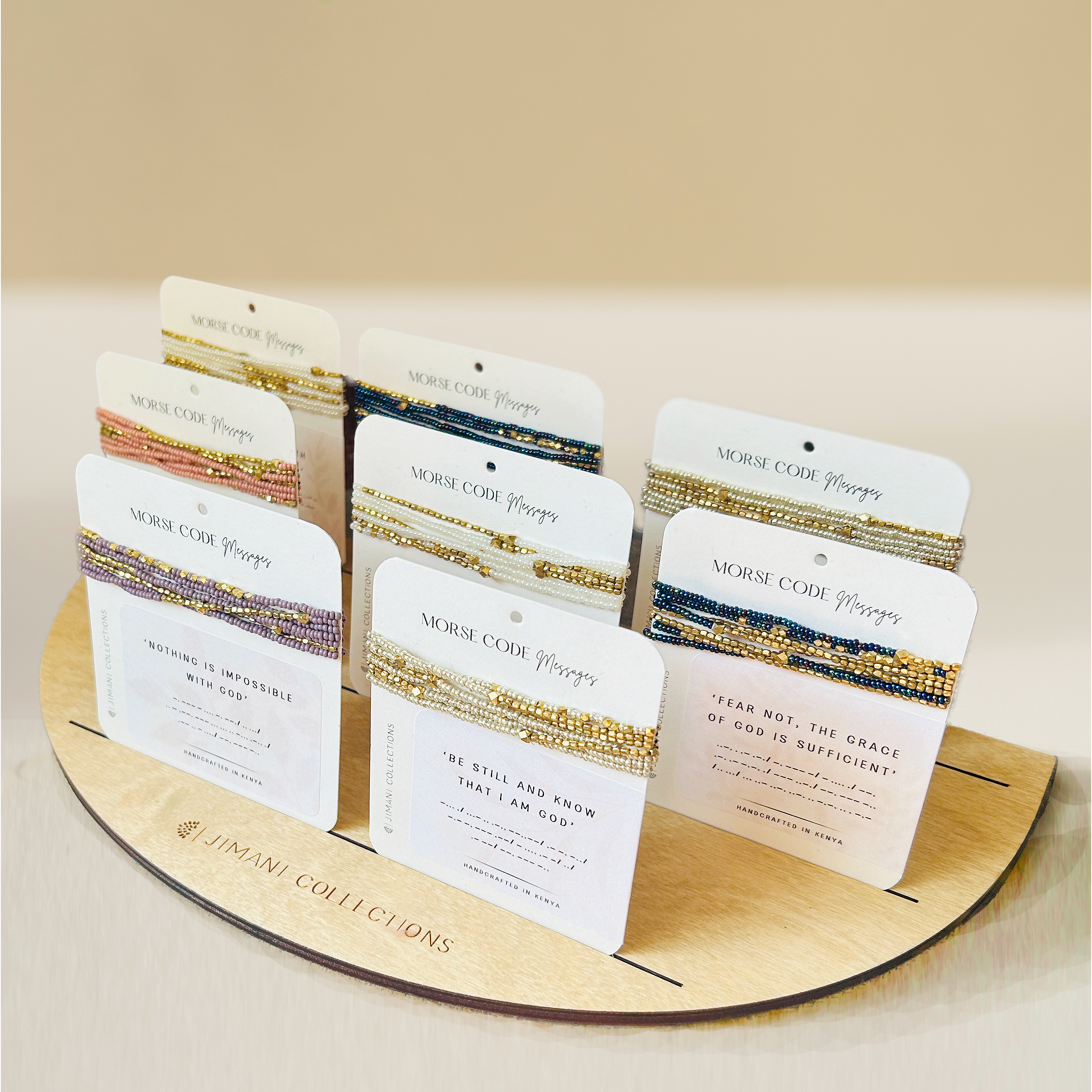 Morse Code Bracelet- Assorted Messages/Assorted Sizes- Sold Individually