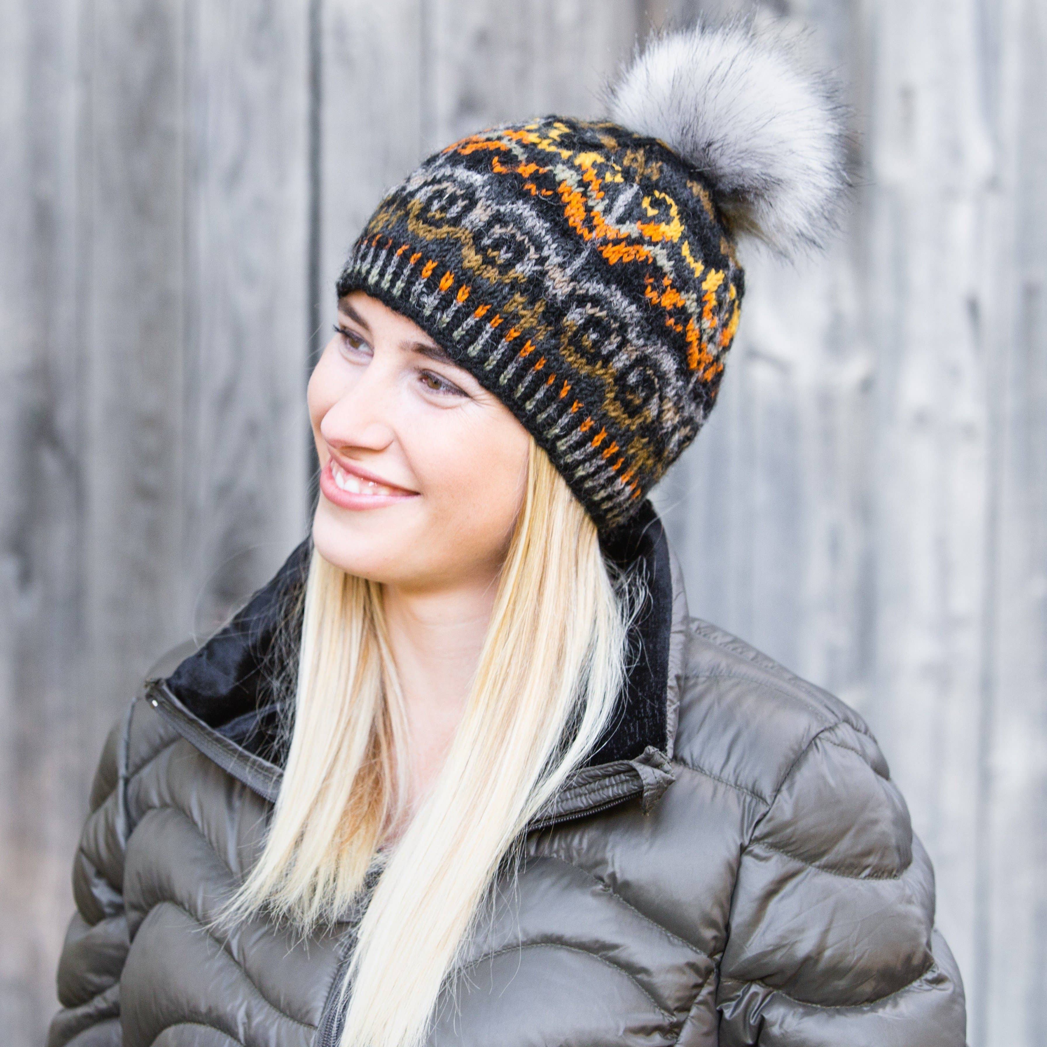 Natalia Wool Knit Beanie- Assorted Colors