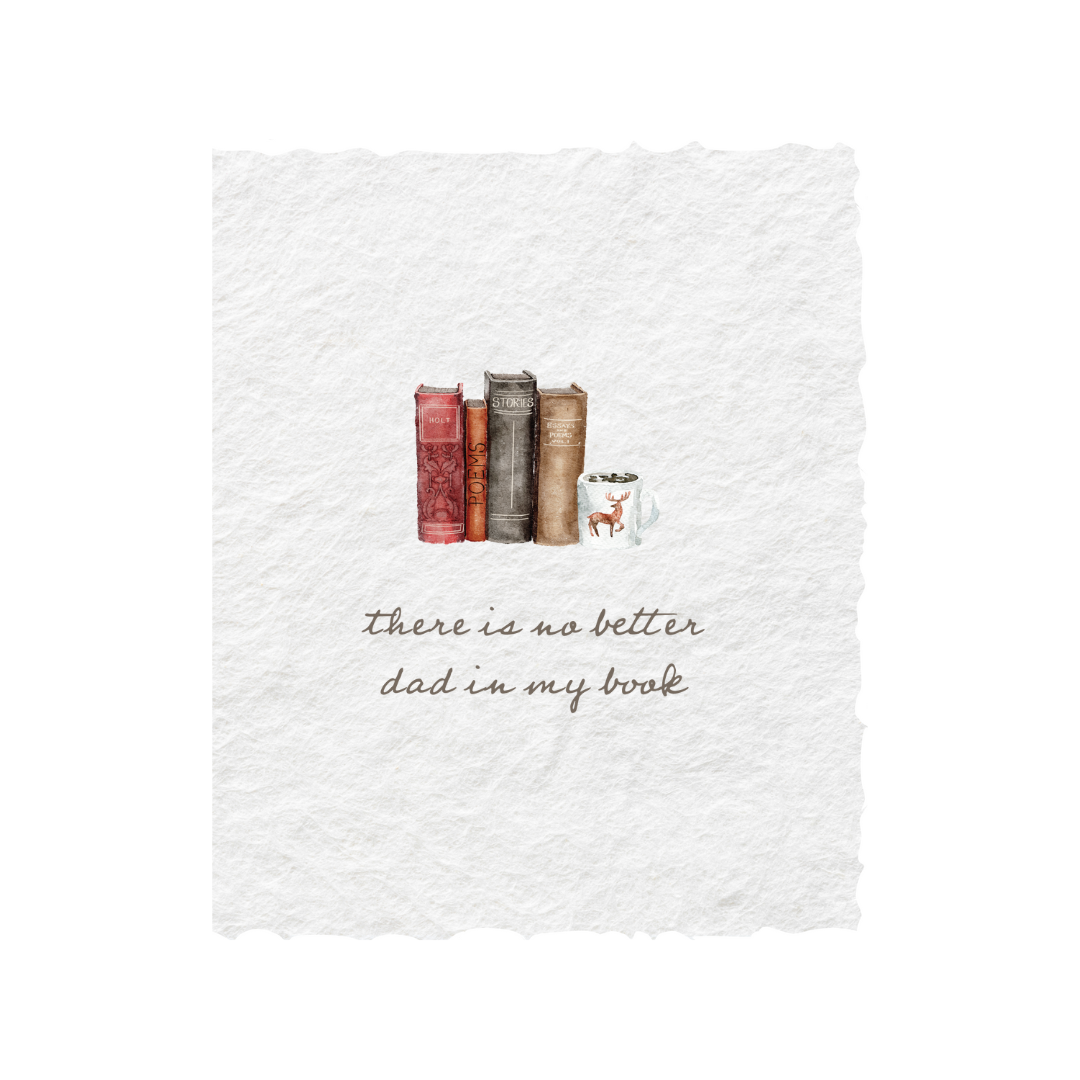 No Better Dad In My Book | Father's Day Card
