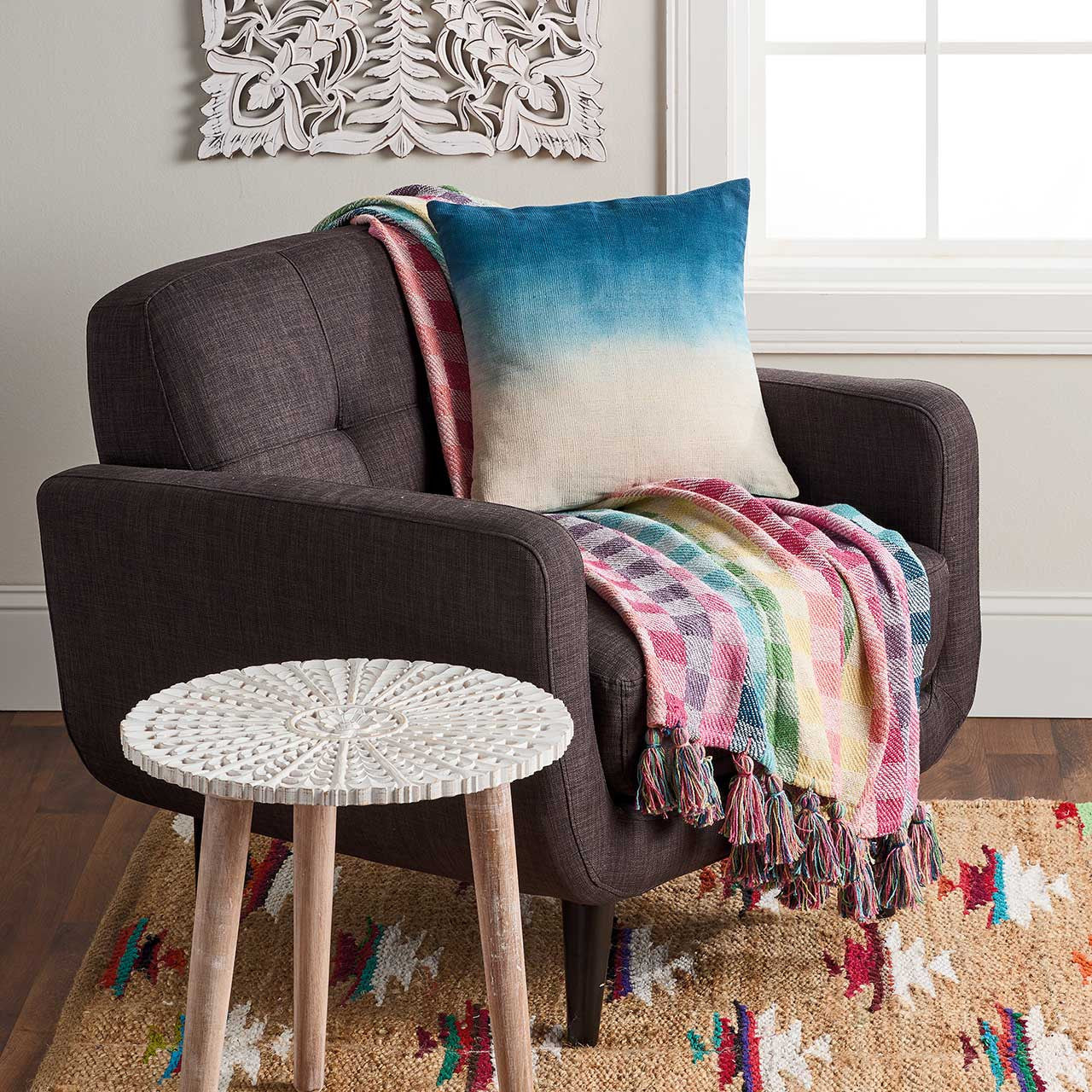 Oceana Painted Pillow (*Local Pickup/Local Delivery Only)