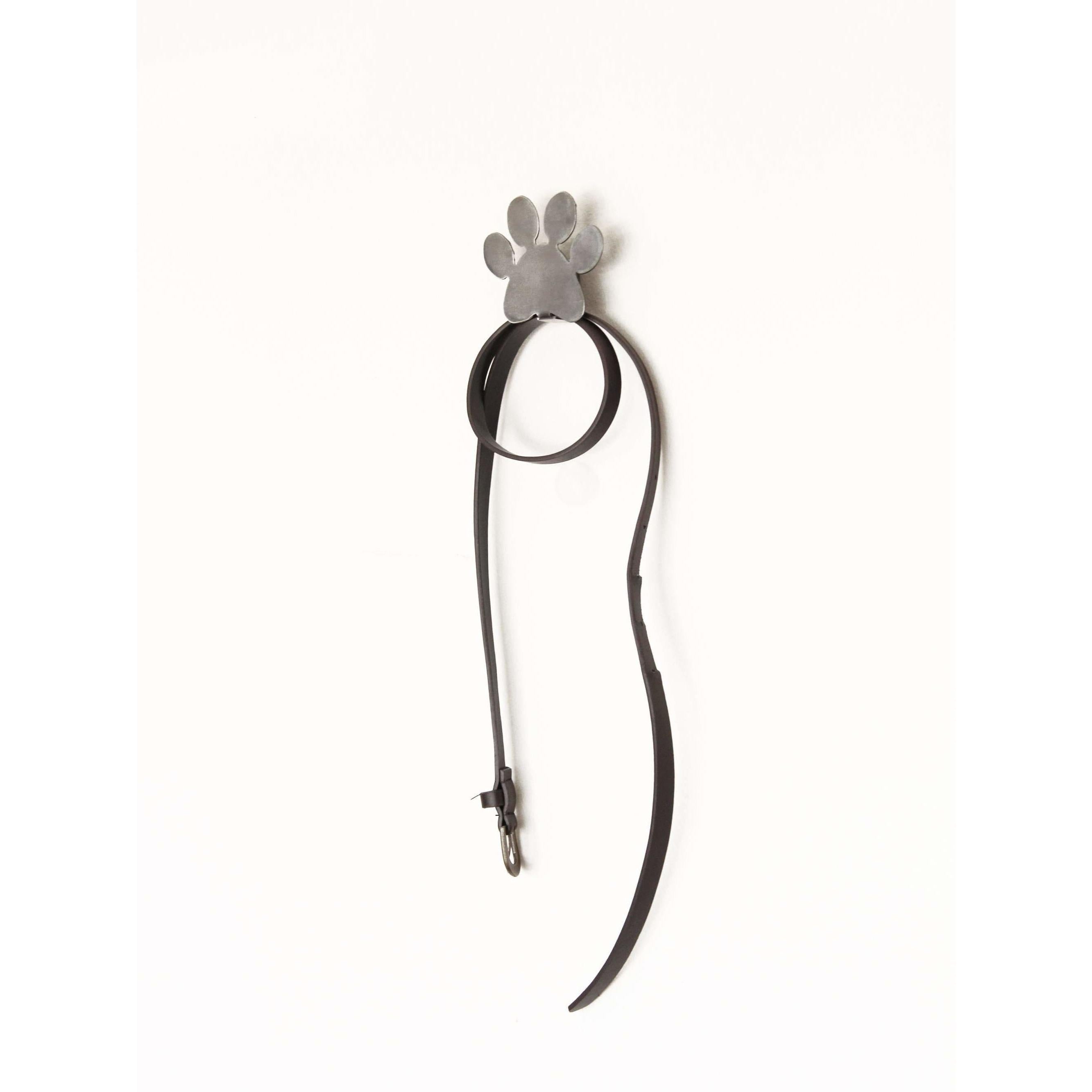 Paw Print Hook Dog Leash Holder