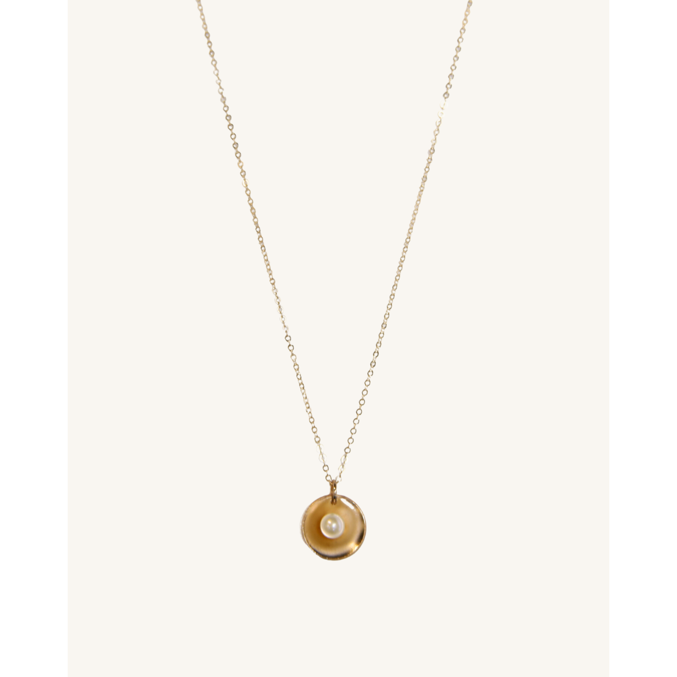 Pearl Dish Necklace
