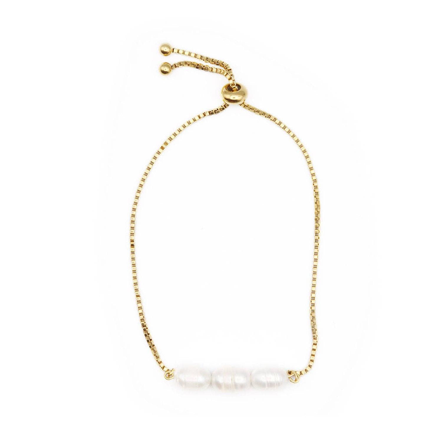 Pierre Gold Slider Bracelet