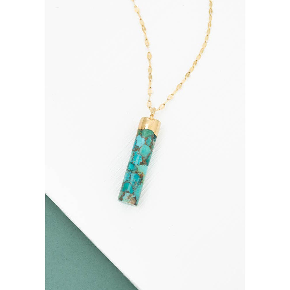 Pillar Necklace in Turquoise