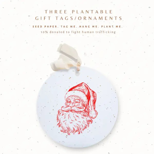 Plantable Seed Gift Tags / Ornaments- Assorted Styles- Sold Individually