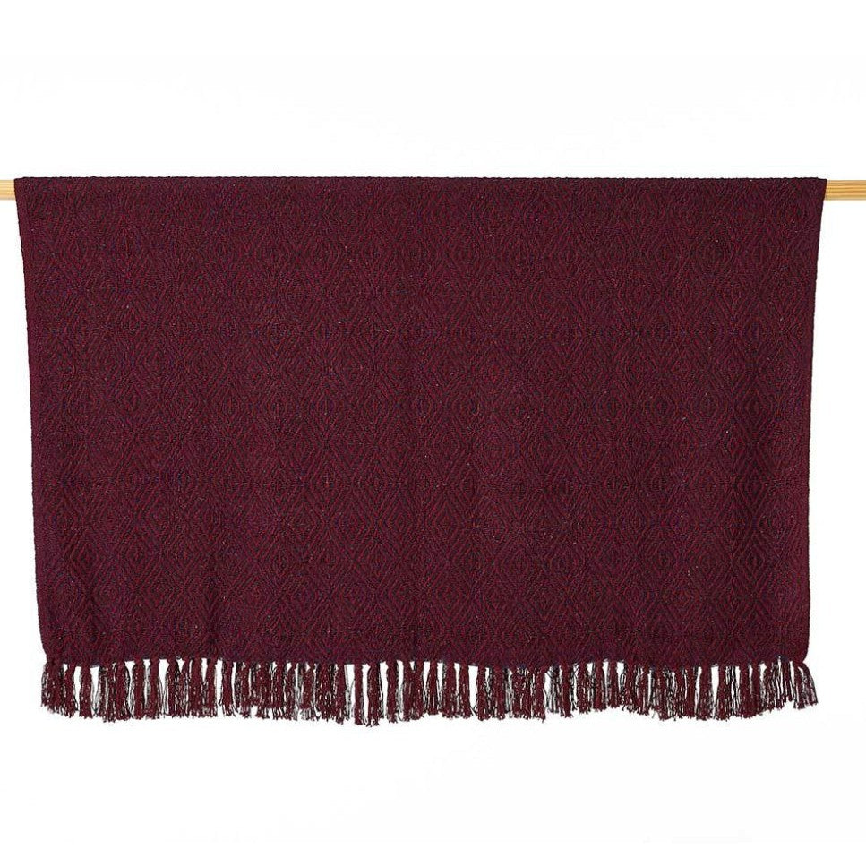 Plum Diamond Rethread Throw