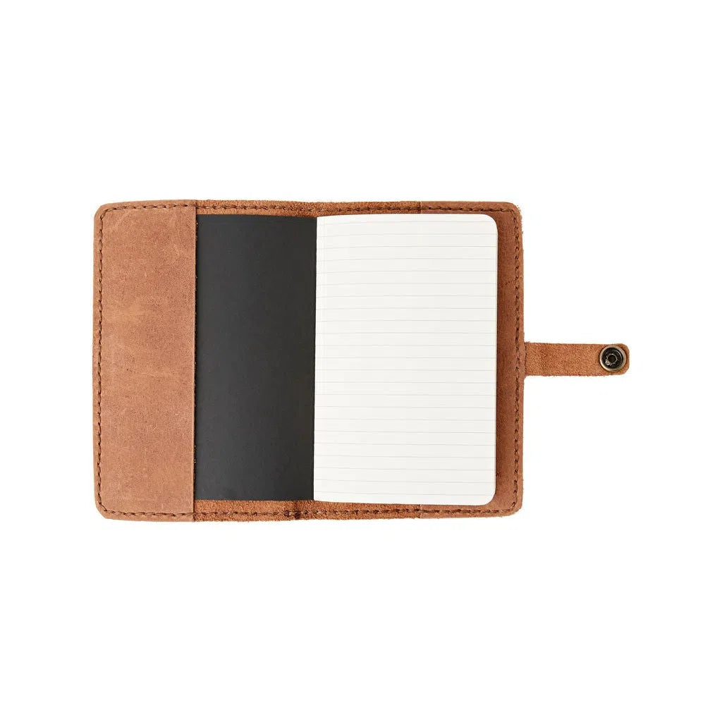 Pocket Leather Journal Cover for Moleskine Style Journals- Assorted Colors