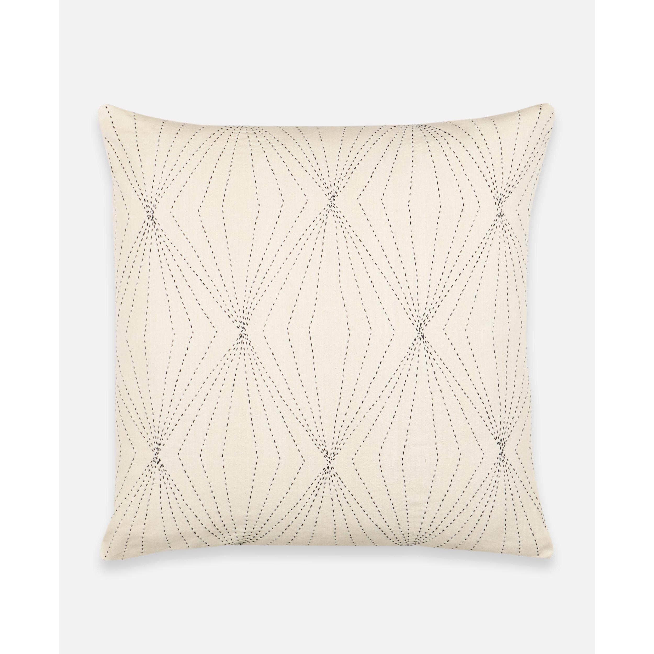 Prism Throw Pillow Cover: Bone