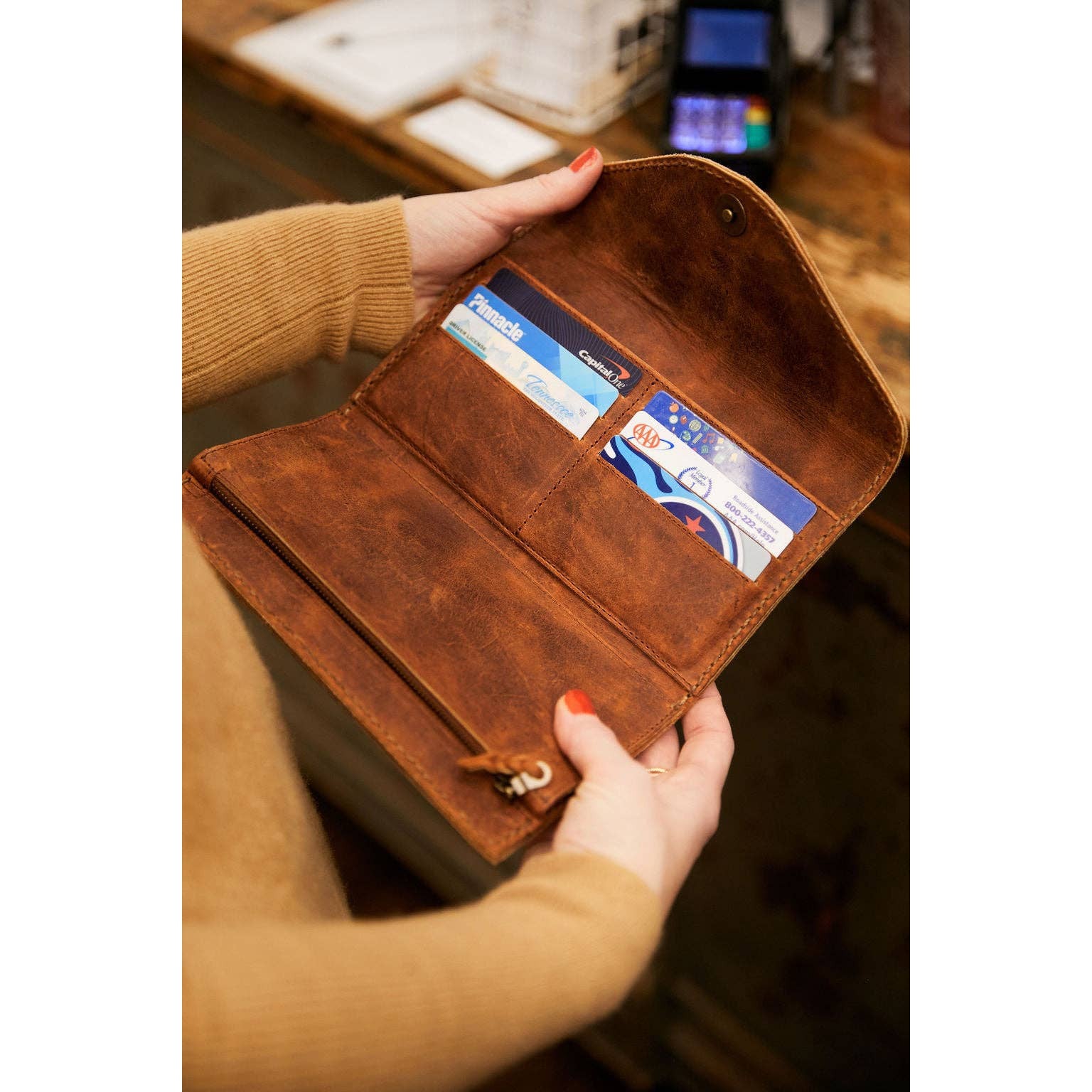 Reina Wallet: Persimmon
