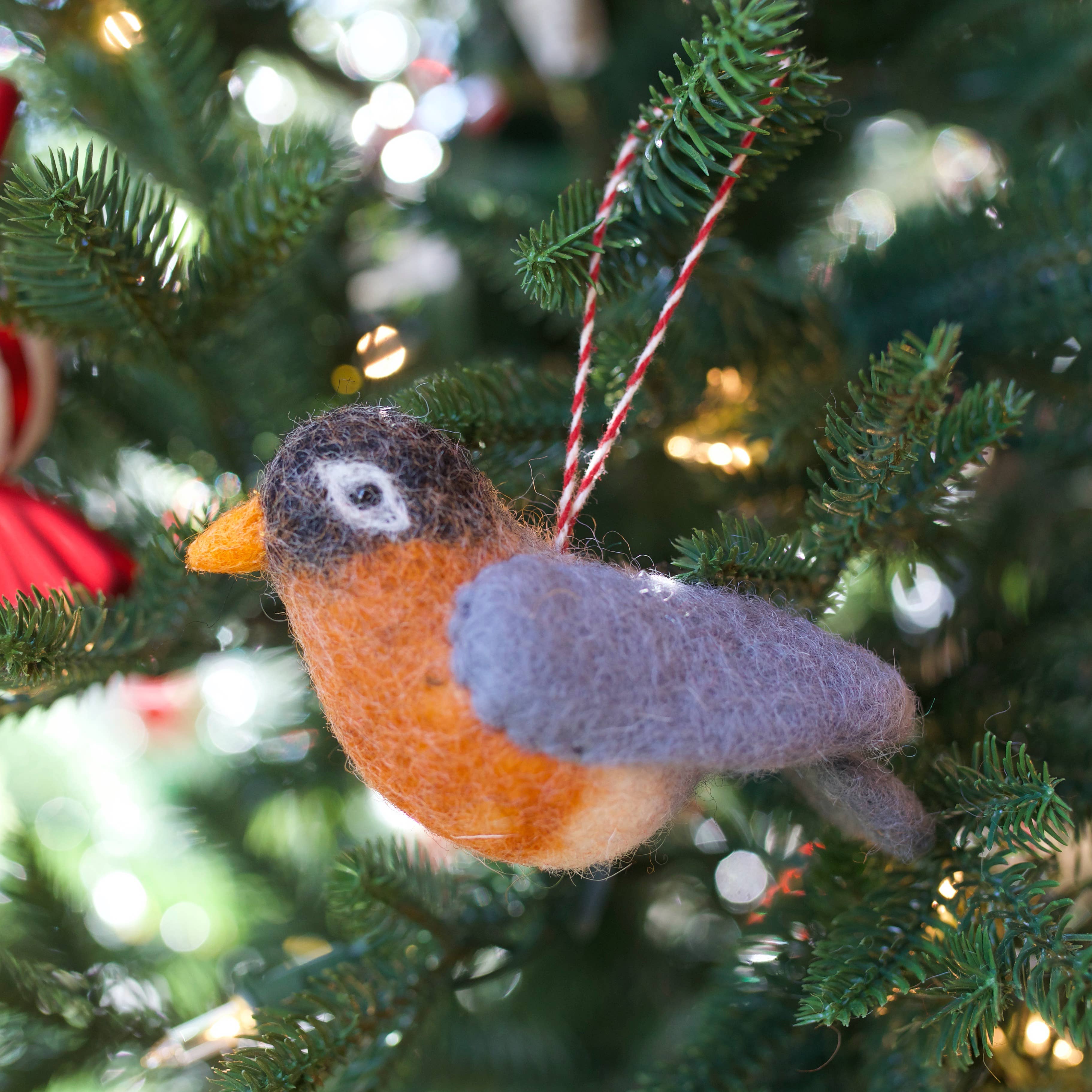 Robin Felt Wool Ornament
