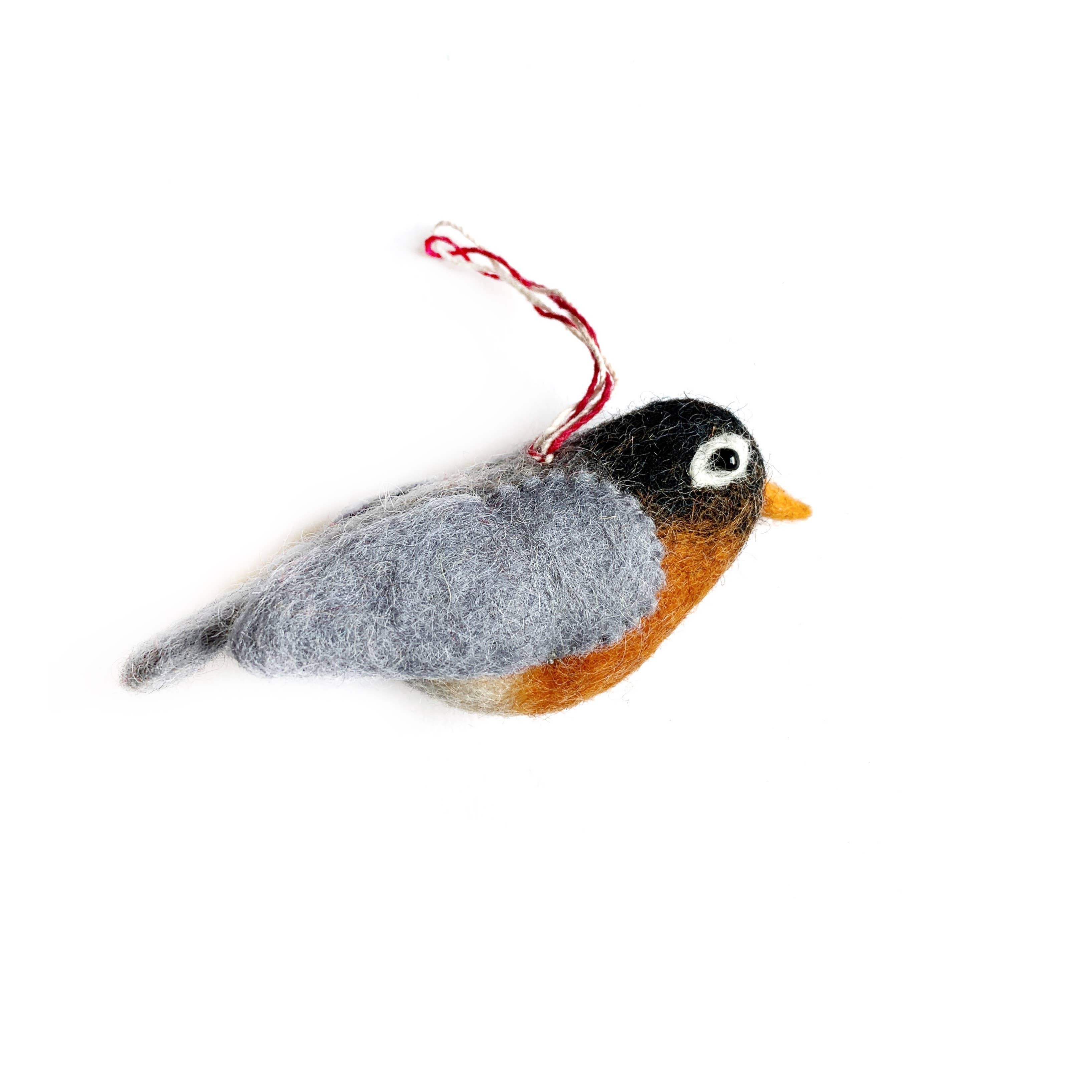 Robin Felt Wool Ornament