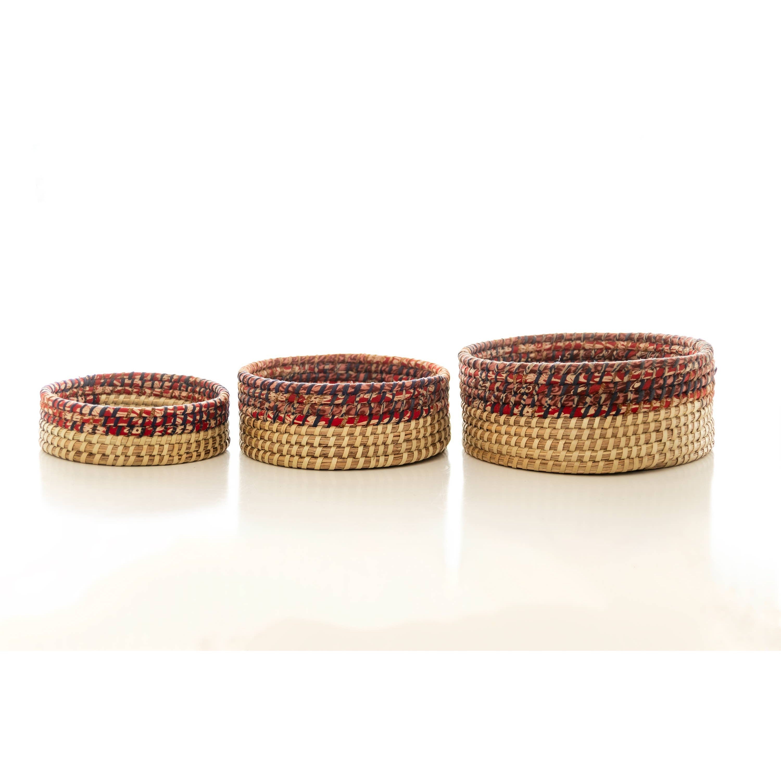 Round Cascades Basket Medium - - Assorted Colors/Patterns (*Local Pickup/Local Delivery Only)