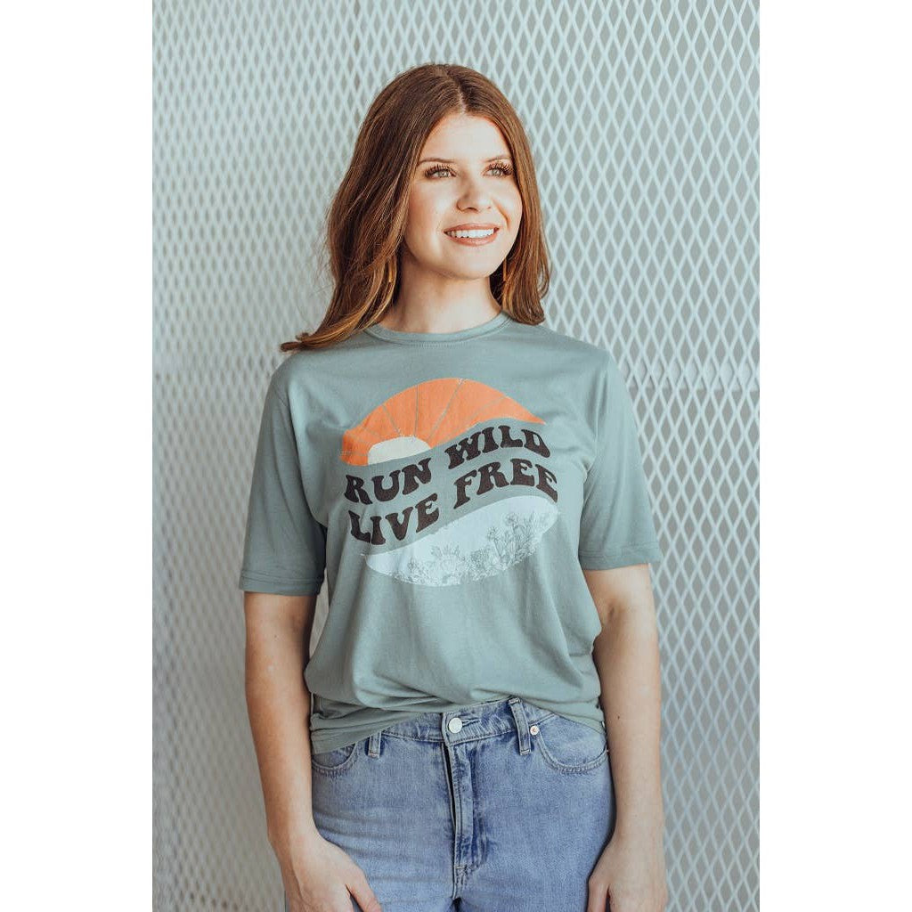 Run Wild Live Free Tee- Assorted Sizes