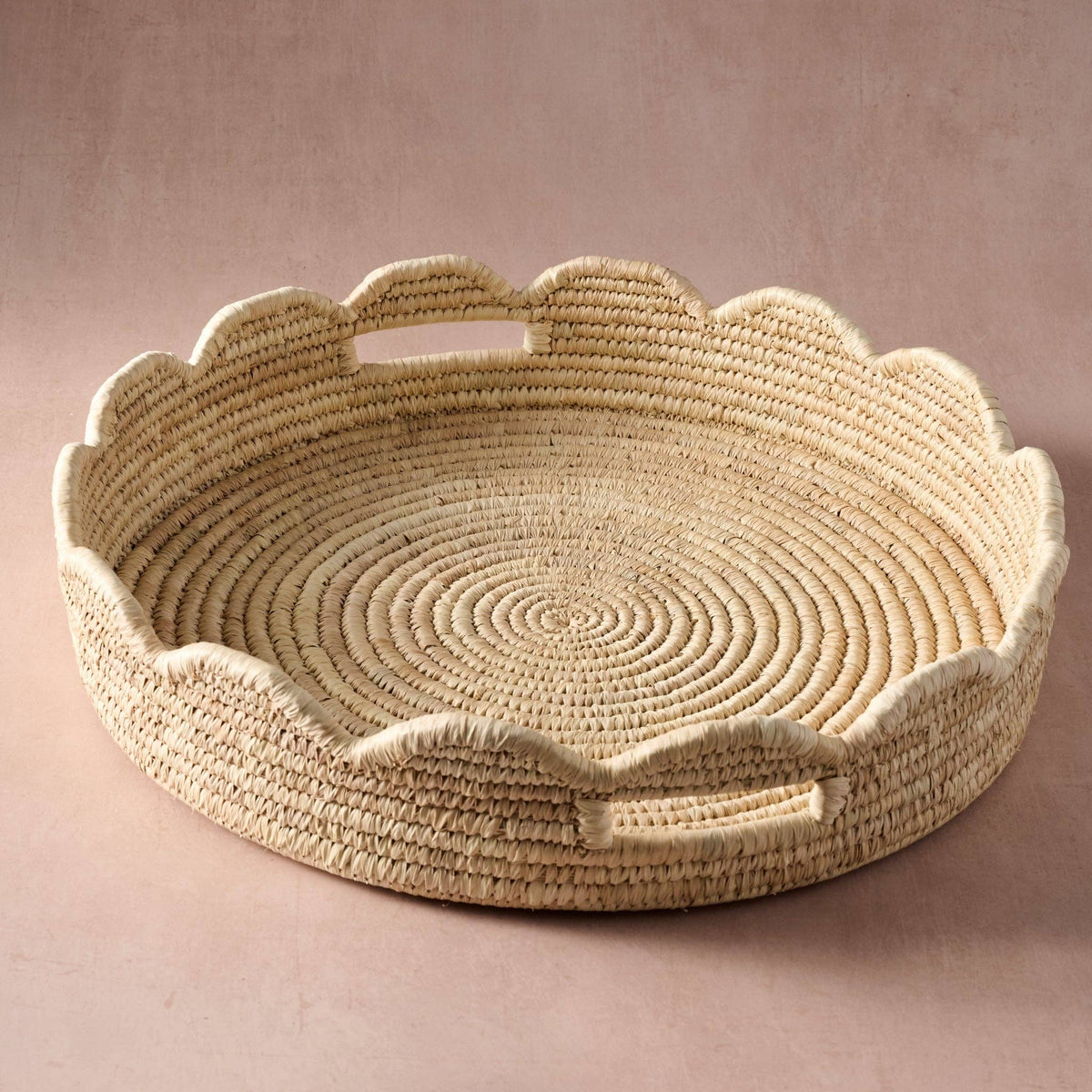 Seba Scalloped Palm Leaf Tray (*Local Pickup/Local Delivery Only)
