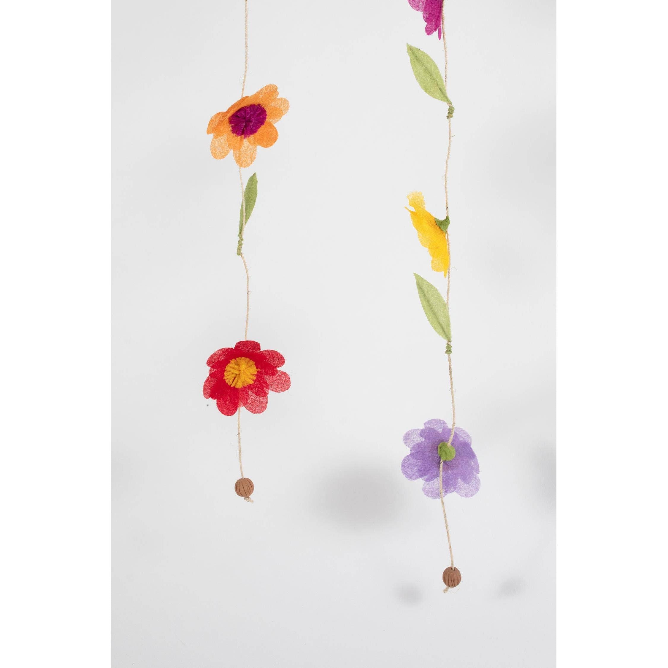 Silk Paper Flower Valance