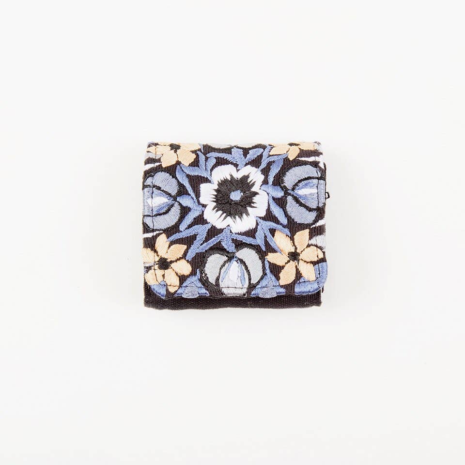 Small Embroidered Travel Jewelry Case- Assorted Colors*